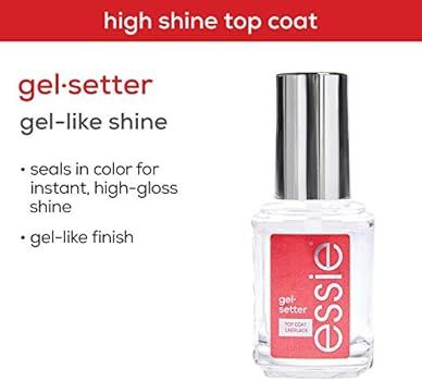 essie Gel-Setter Gel Nail Polish-Style Top Coat, 0.46 Ounces (Packaging May Vary) | Amazon (US)
