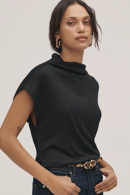 By Anthropologie Sleeveless Funnel-Neck Top | Anthropologie (US)