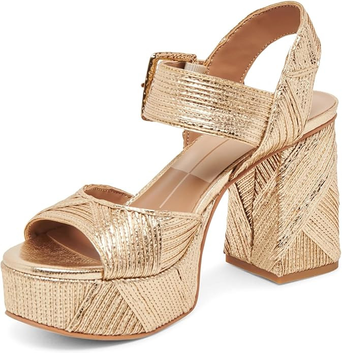 Dolce Vita Women's Bobby Deco Heeled-Sandals | Amazon (US)