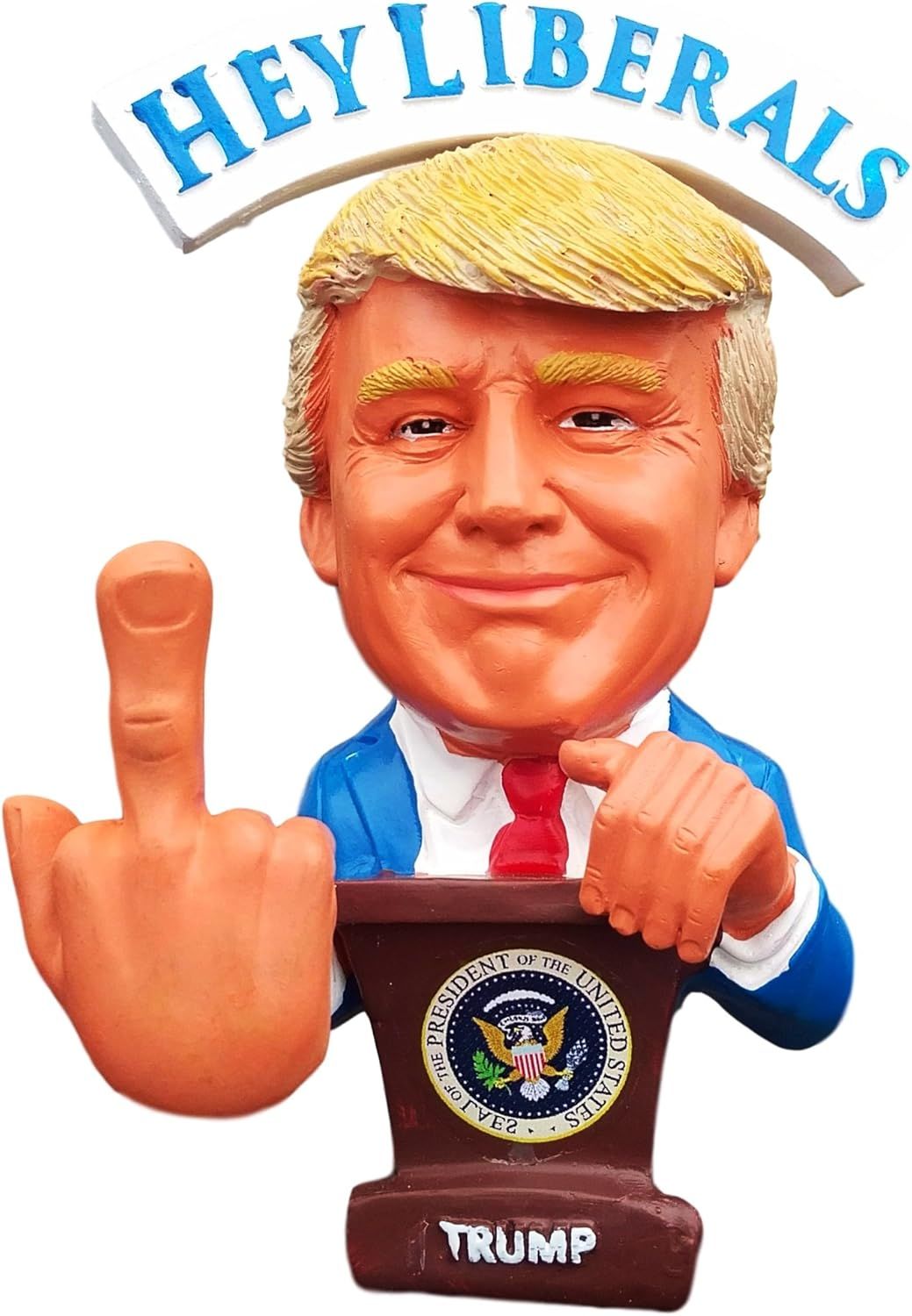 Donald Trump Doll - This Bobblehead Trump Has A Bobbling Middle Finger Instead of Head - F.U Medi... | Amazon (US)