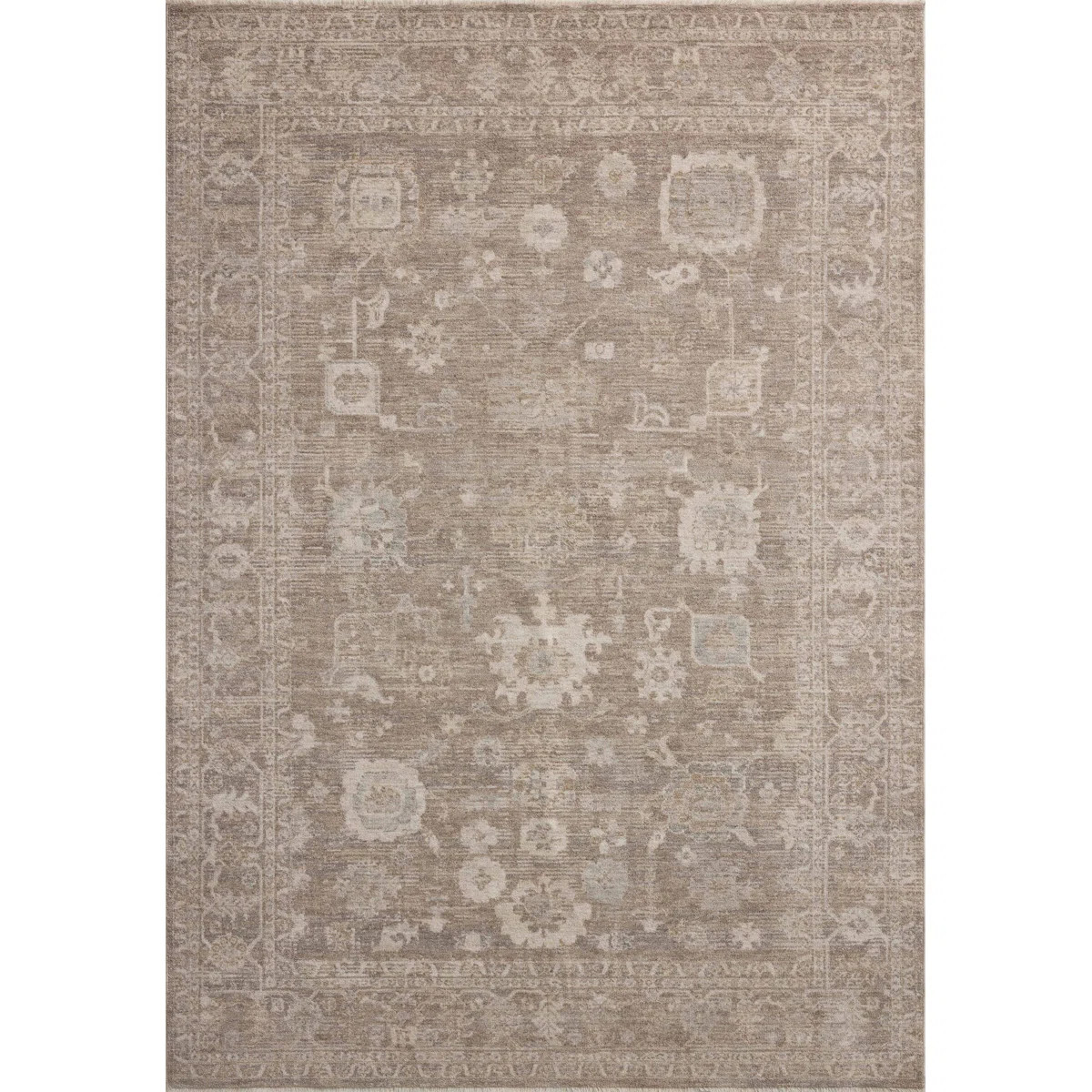 Chris Loves Julia x Loloi Louisa Taupe / Ivory Area Rug & Reviews | Wayfair | Wayfair North America