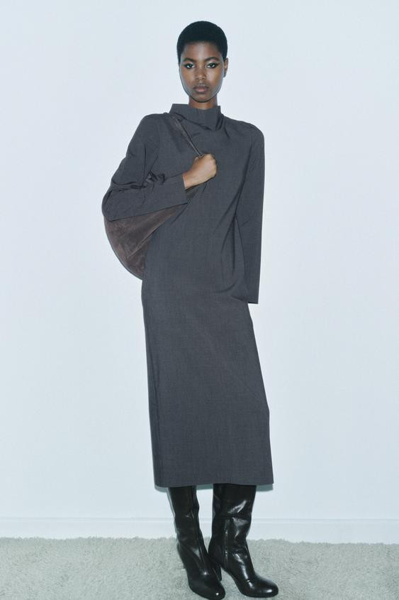 SLIT MIDI DRESS ZW COLLECTION | Zara US