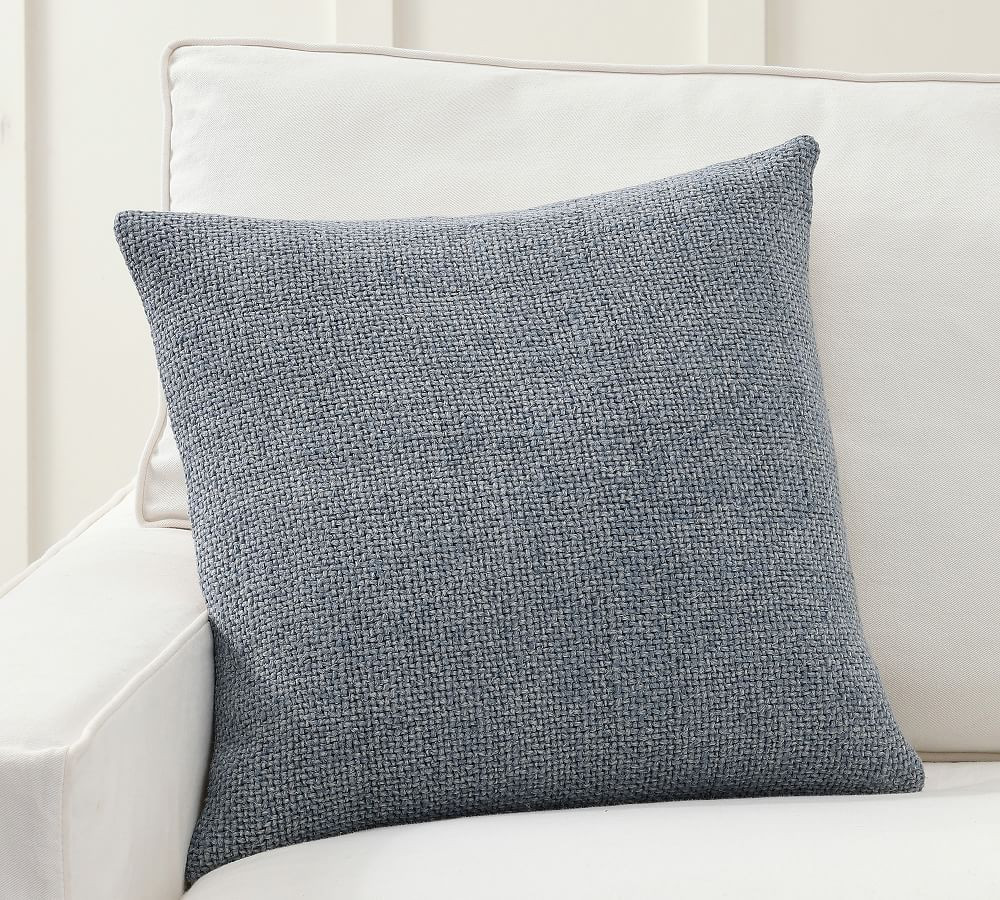 Faye Linen Textured Pillow Covers | Pottery Barn (US)