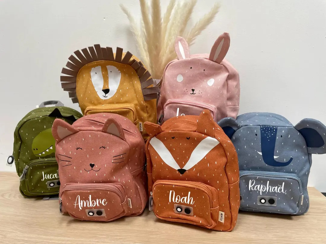 Personalized Children's Backpack Animals - School Bag With First Name, Personalized Children's Ba... | Etsy (US)