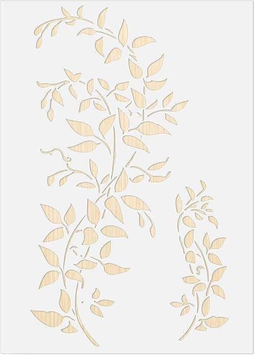Large Vine Stencils for Painting on Wood Wall A4 Size Reusable Wall Painting Stencils Ivy Stencil... | Amazon (US)