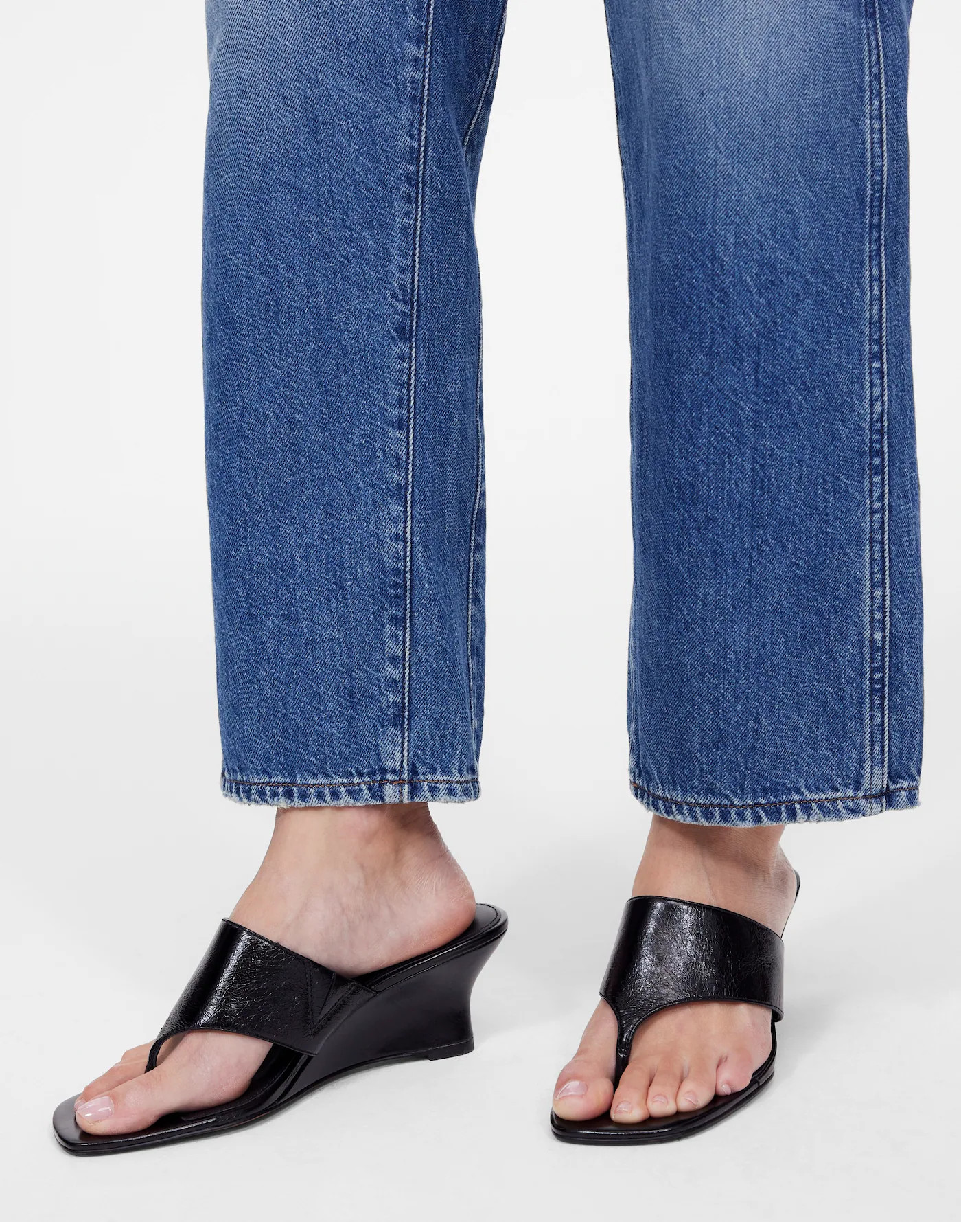 The Deanna Thong Wedge Sandal | Madewell