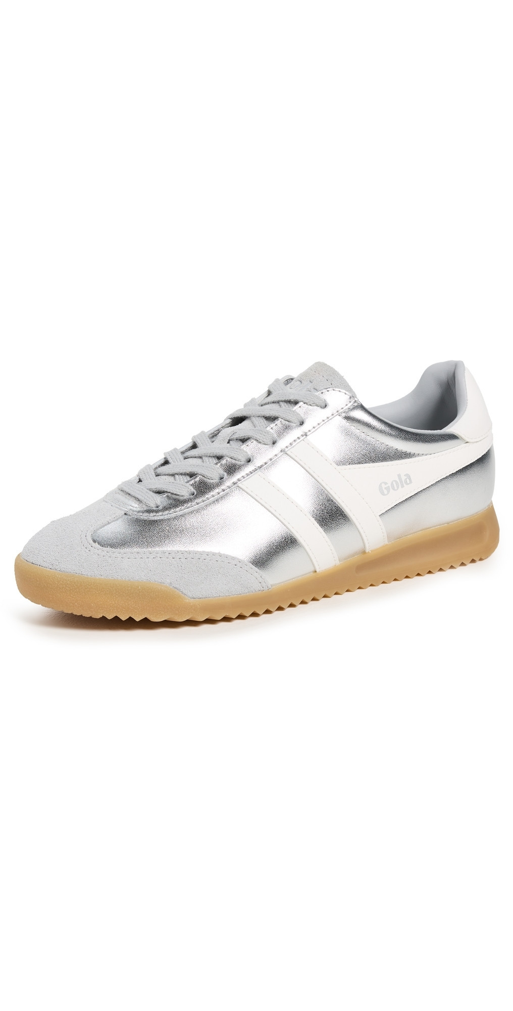 Gola Torpedo Glimmer Sneakers Silver/Off White 7 | Shopbop