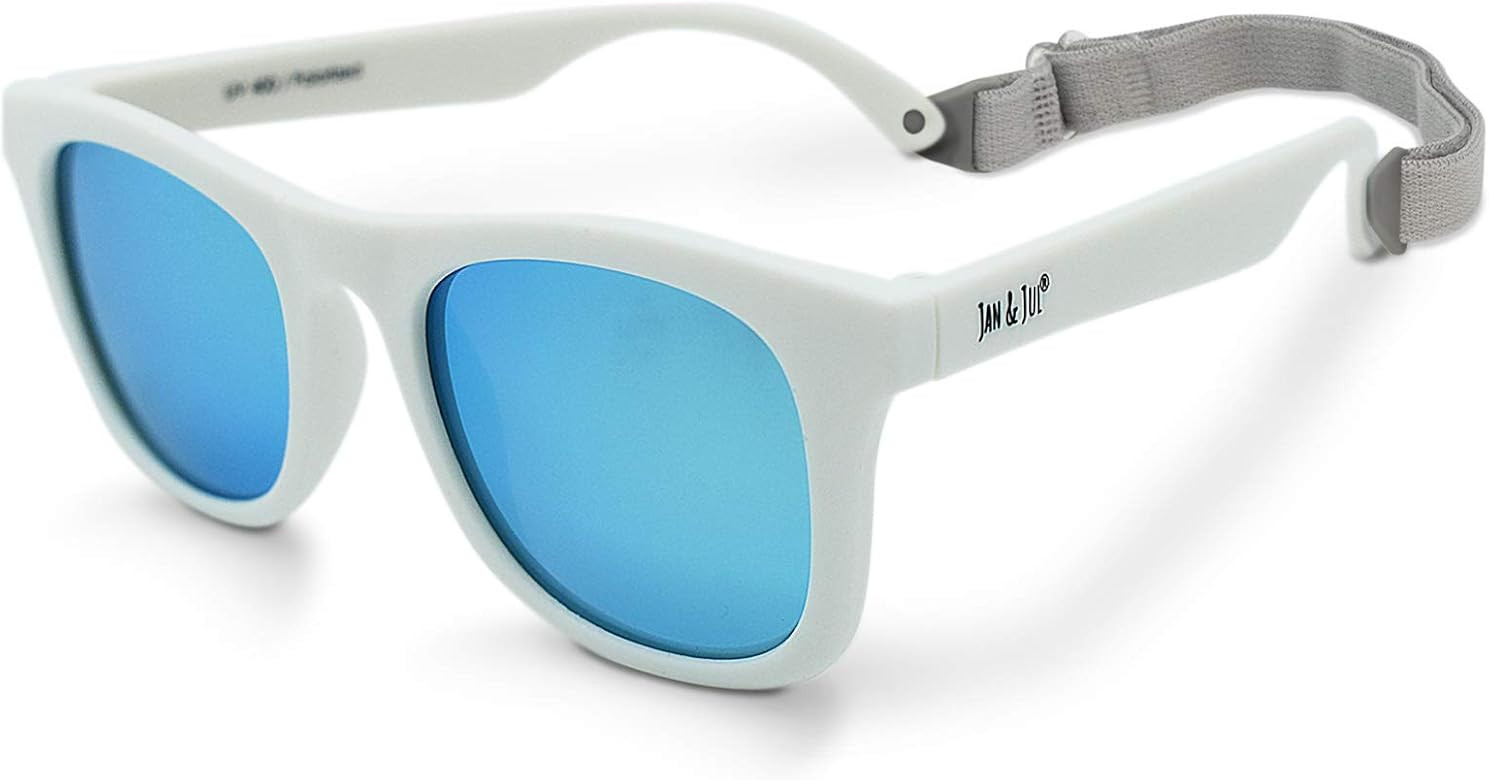 JAN & JUL Baby Toddler Kids’ Flexible UV-400 Polarized Sun-glasses with Strap for Girls Boys | Amazon (US)