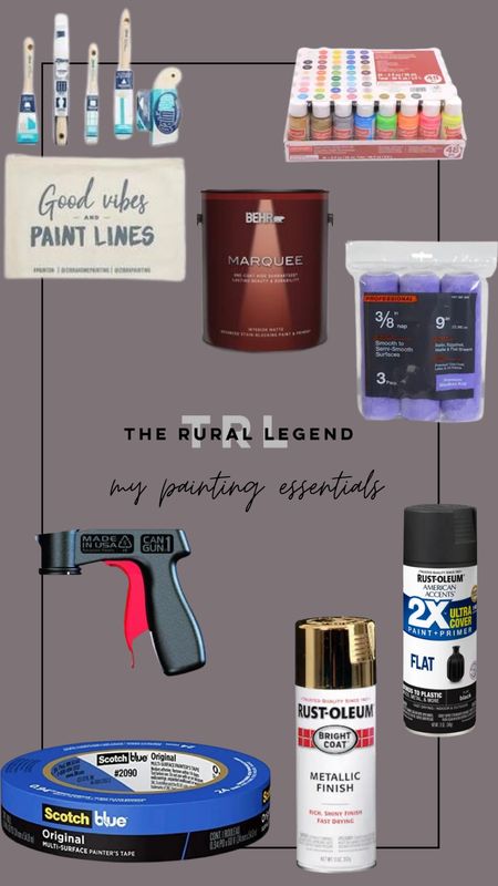 My go to products for painting - brushes, acrylic, house, latex, spray 
Craft & diy

#LTKhome