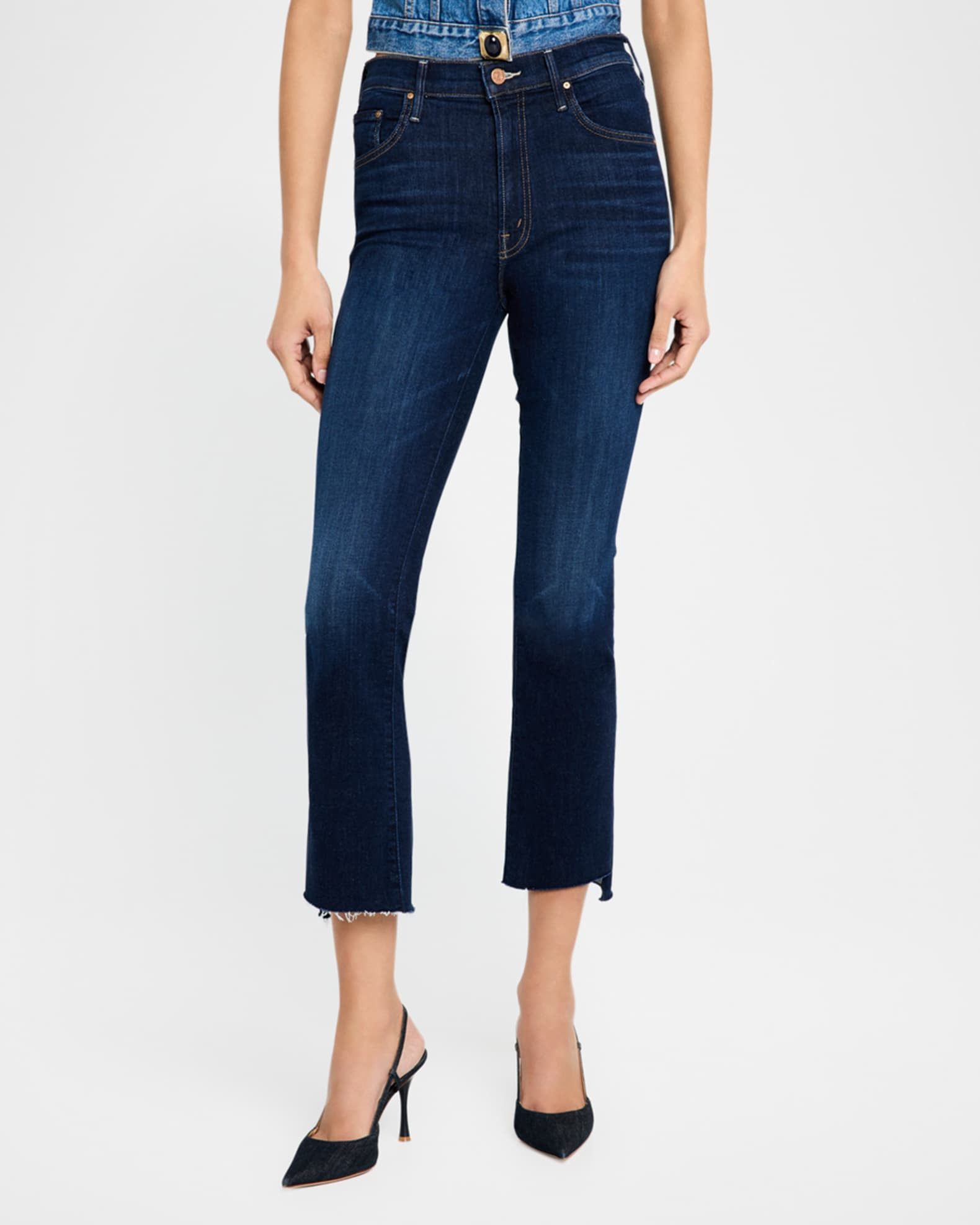 The Insider Crop Step Fray Jeans | Neiman Marcus