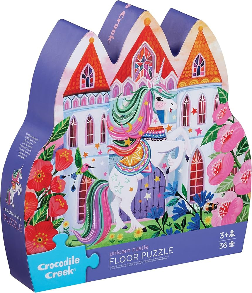 Crocodile Creek Jigsaw Puzzle, 36 Piece for Kids 3 Years and Up, Heavy-Duty Shaped Box for Storag... | Amazon (US)