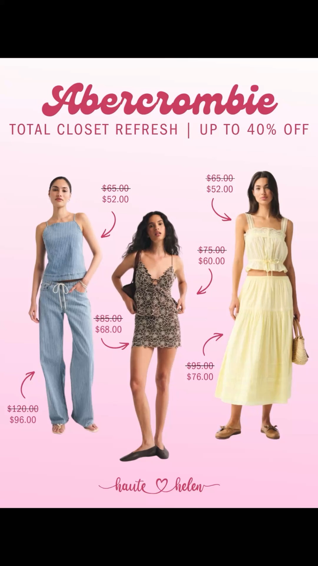 @abercrombie Total Closet Refresh!

Score up to 40% off on select items ✨

#deals #sale #discount

#LTKSaleAlert #LTKootd