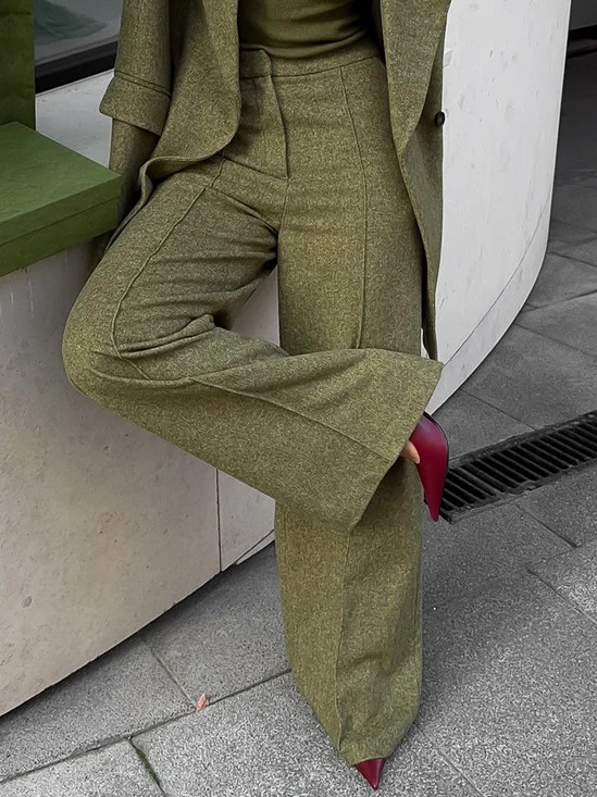 Urban Classic Wide-Leg Faux Leather Pants | Stylewe