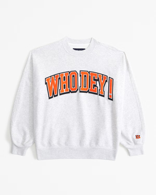 Cincinnati Bengals Graphic Oversized Sunday Crew | Abercrombie & Fitch (US)