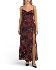 Personal Invitation Floral Maxi Dress With High Side Slit | Juniors | Marshalls | Marshalls