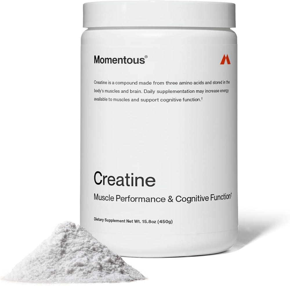 Momentous Creatine Monohydrate Powder - Creapure Creatine Powder Supports Strength, Lean Muscle, ... | Amazon (US)