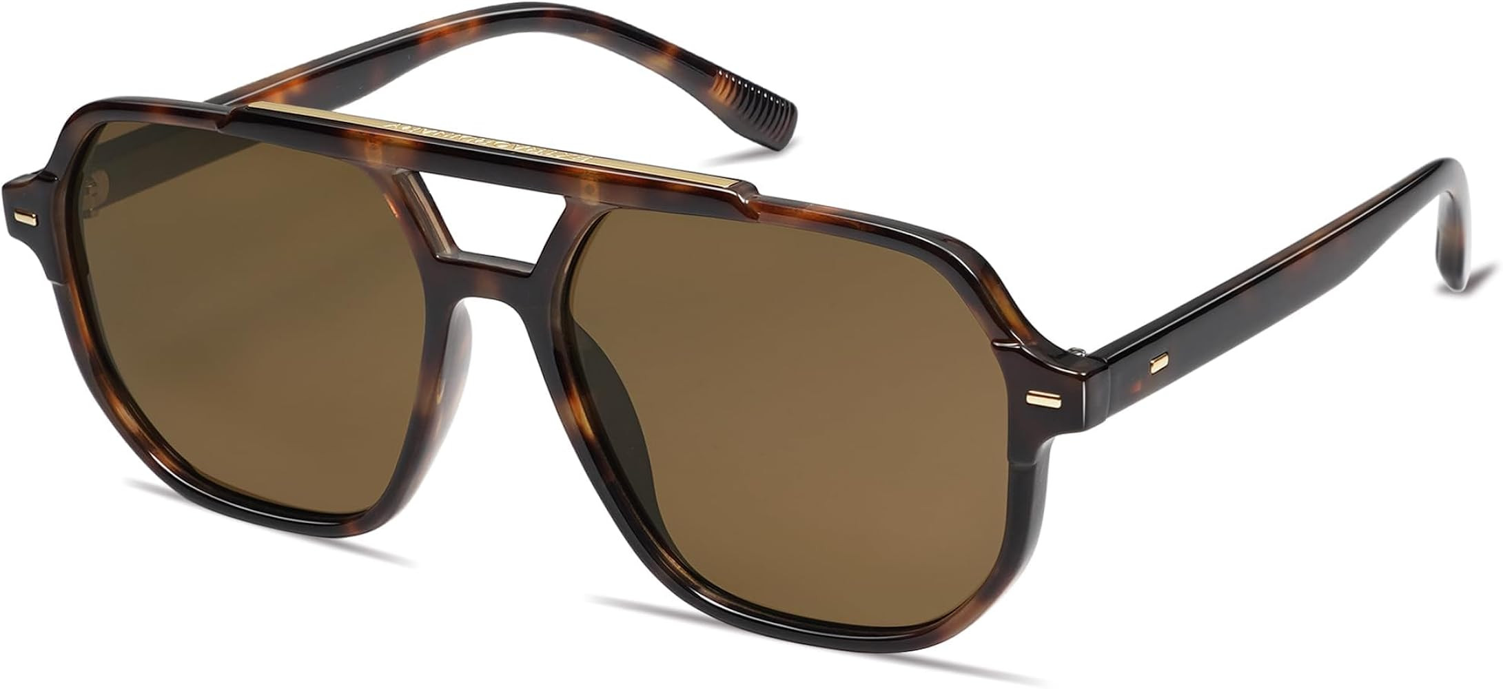 SOJOS Retro Trendy Aviator Polarized Sunglasses Men Women Vintage 70s Square Stylish Frame Sun Gl... | Amazon (US)