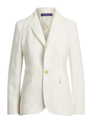 Ralph Lauren Collection Parker Linen Jacket in Cream | FWRD 