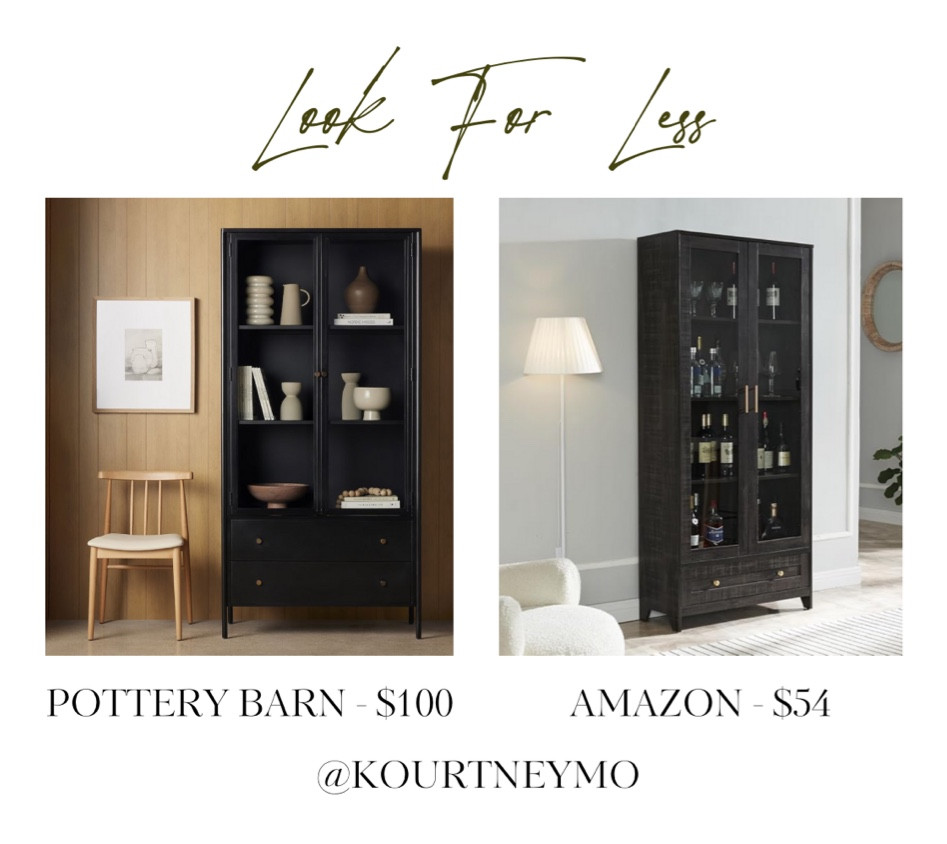 Pottery Barn dupe, look for less, designer inspired home, China cabinet, Amazon finds

#LTKhome