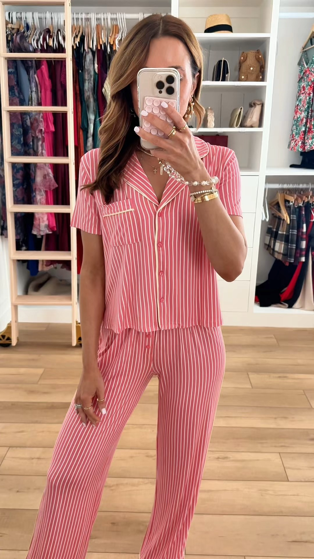 Our favorite pajama sets are back in new colors for spring! XXS in top and bottoms. Seashell pajamas. Matching PJs sets. Beachy pajamas. Pink striped pajamas. Vacation pajamas. 

#LTKgrwm #LTKootd #LTKTravel