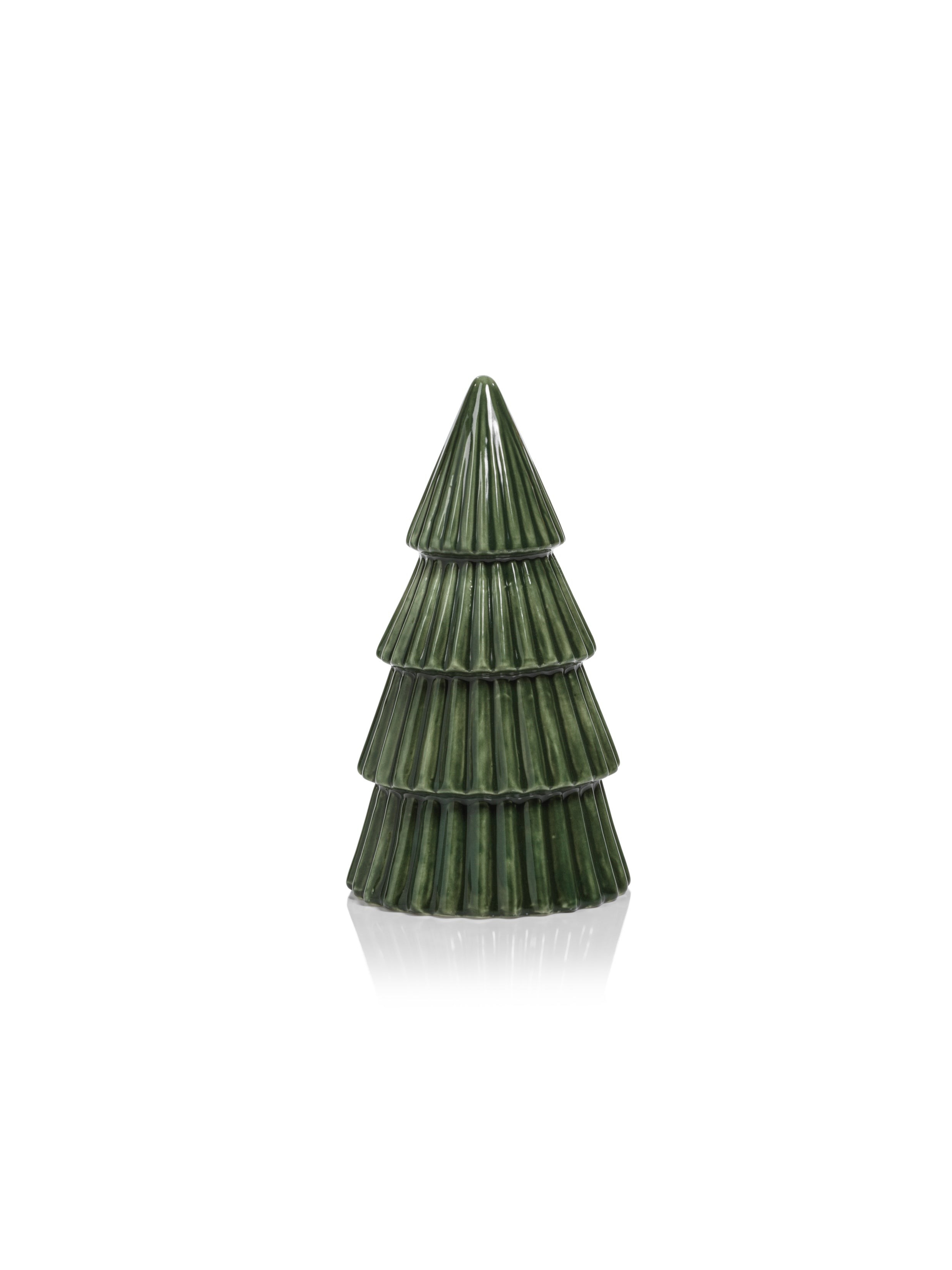 Holiday Ceramic Tree Sculptures - Set of 4 | Burke Decor