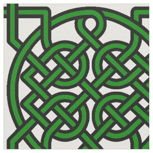 Knotty Kelly Green Fabric | Zazzle