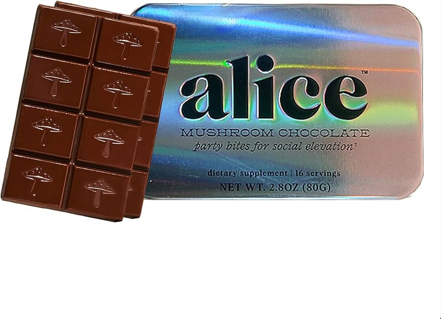 Alice Mushrooms Party Trick | Functional Mushroom Chocolate for Social Enjoyment | Cordyceps, Kan... | Amazon (US)