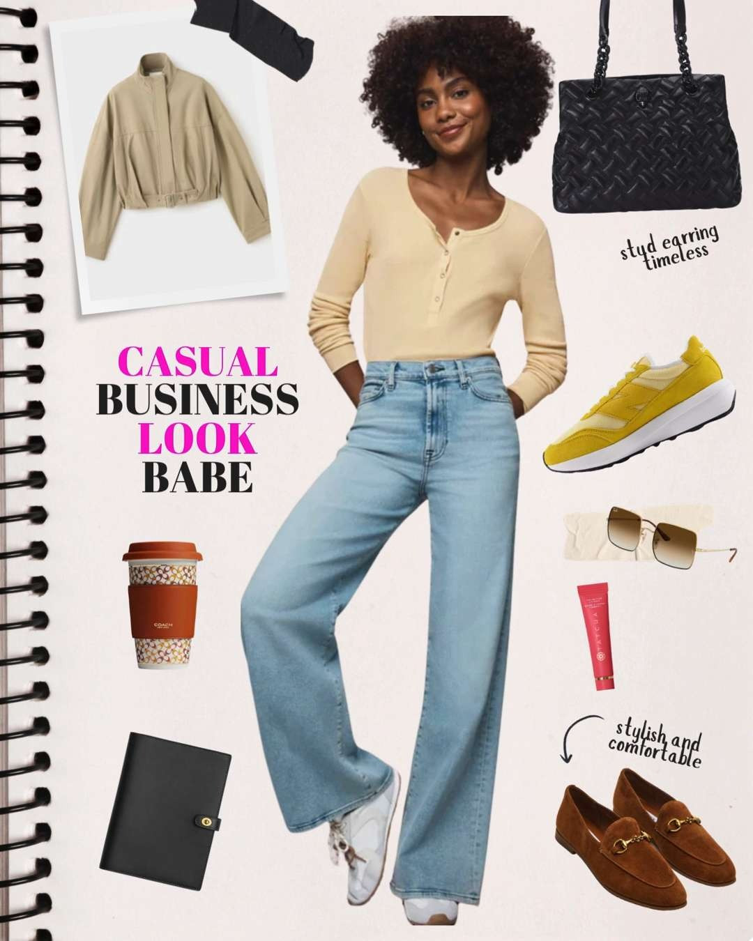 Looking for a better style to head into the office or run around town? Try the casual business look. With a pair of jeans and a button down paired with a lightweight jacket from Mango, you will be getting things done and looking put together 

#causaloutfit #buisnesscasual #sneakers

#LTKootd #LTKWorkwear #LTKmomlife