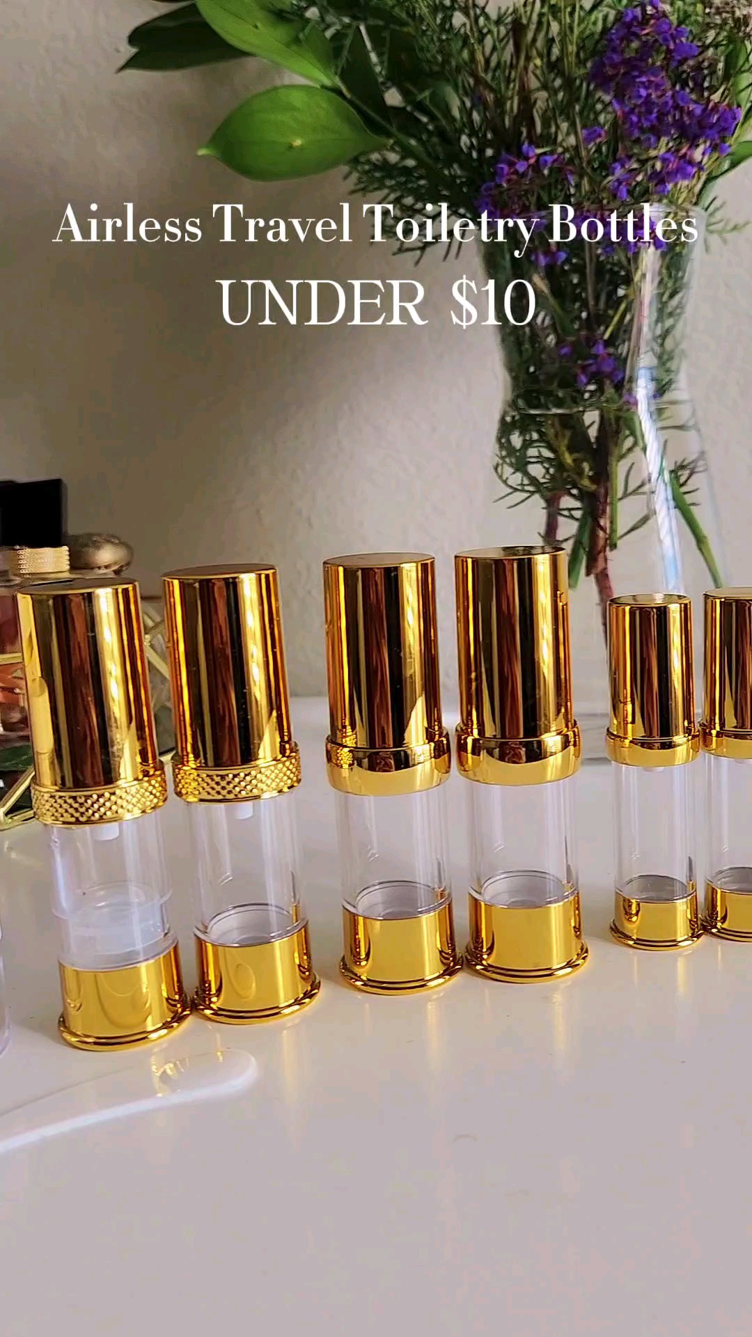 Travel airless refillable tolierry bottles for skincare products

#LTKGiftGuide #LTKTravel #LTKBeauty