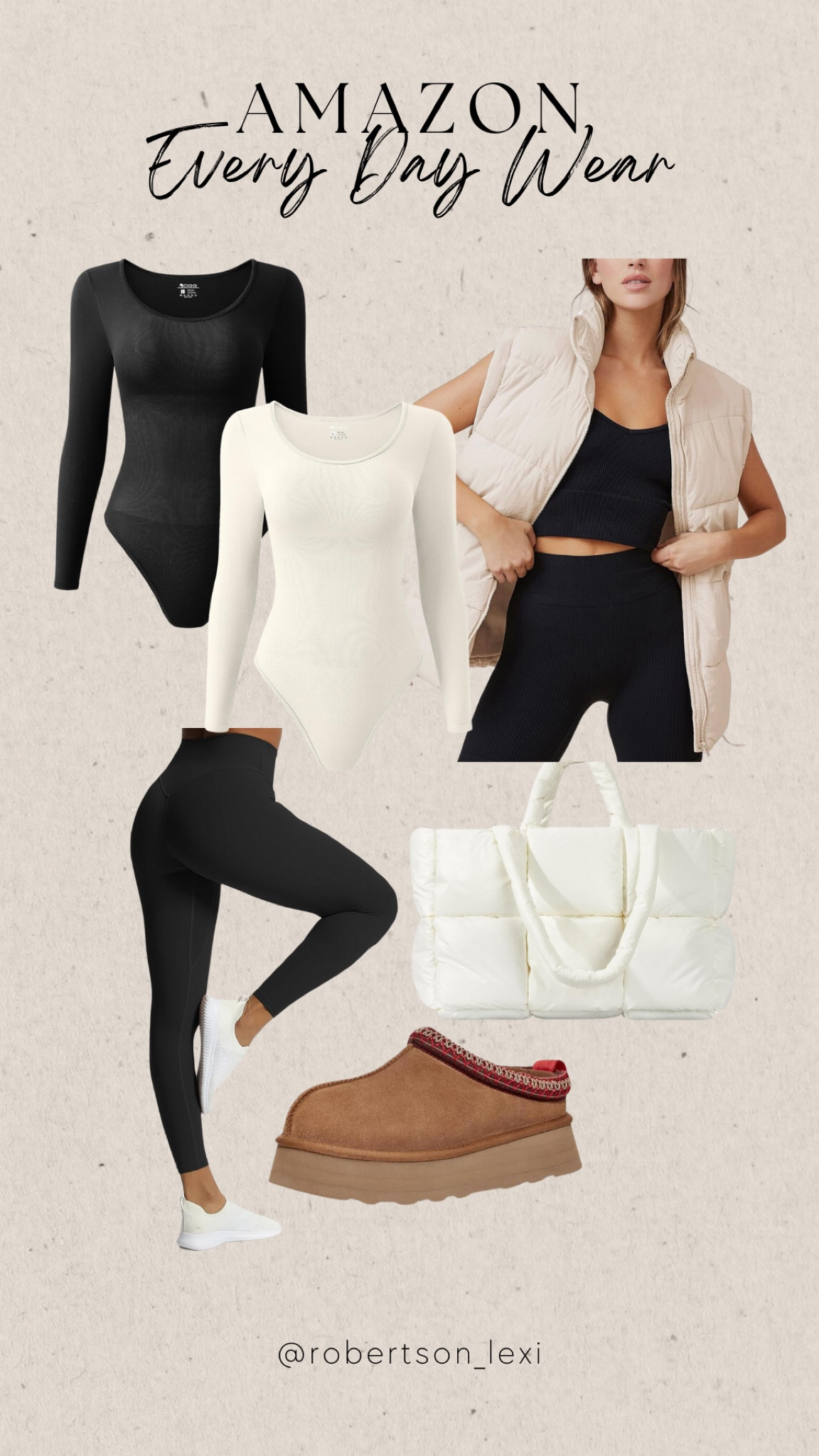 Amazon everyday wear. Body suite size down, shoes size up! Everything else is TTS  

#LTKbeauty #LTKtravel #LTKstyletip