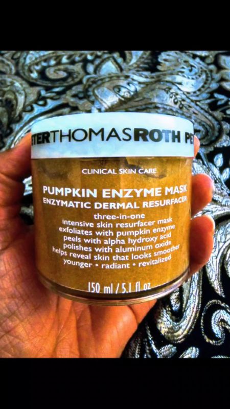 Peter Thomas RothPumpkin Enzyme Mask Enzymatic Dermal Resurfacer.This mask addresses the look of a dull, aging complexion by exfoliating with pumpkin enzyme, peeling with alpha hydroxy acid, and polishing with aluminum oxide crystals. It helps even the look of skin tone and smooth the look of fine lines and wrinklesrevealing skin that appears smoother, younger, and radiant.  #anti-aging #skincare #hyperpigmentation

#LTKfindsunder100 #LTKover40 #LTKbeauty