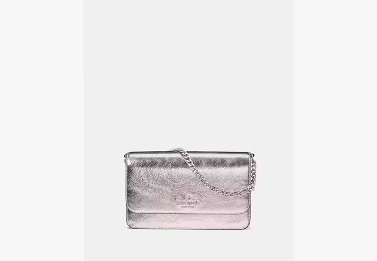 Kate Spade Madison Metallic Willow Mini Flap Crossbody, Lilac Moonlight | Kate Spade Outlet