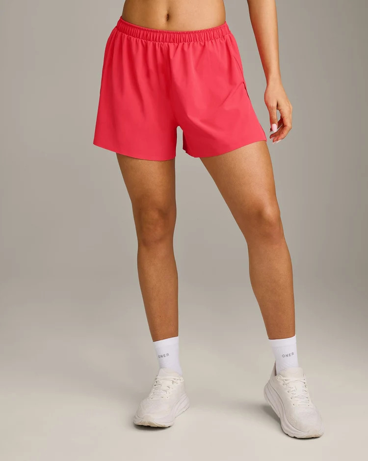 AirMove\u2122 Lined Shorts 4" with Pocket and Reflective Logo 
 Charged Pink | Oner Active (UK / US)