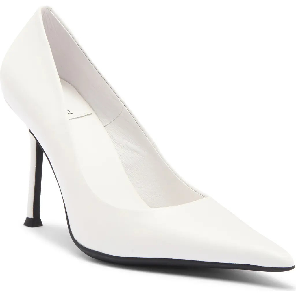 Jeffrey Campbell Risktaker Pointed Toe Pump in White at Nordstrom, Size 5.5 | Nordstrom