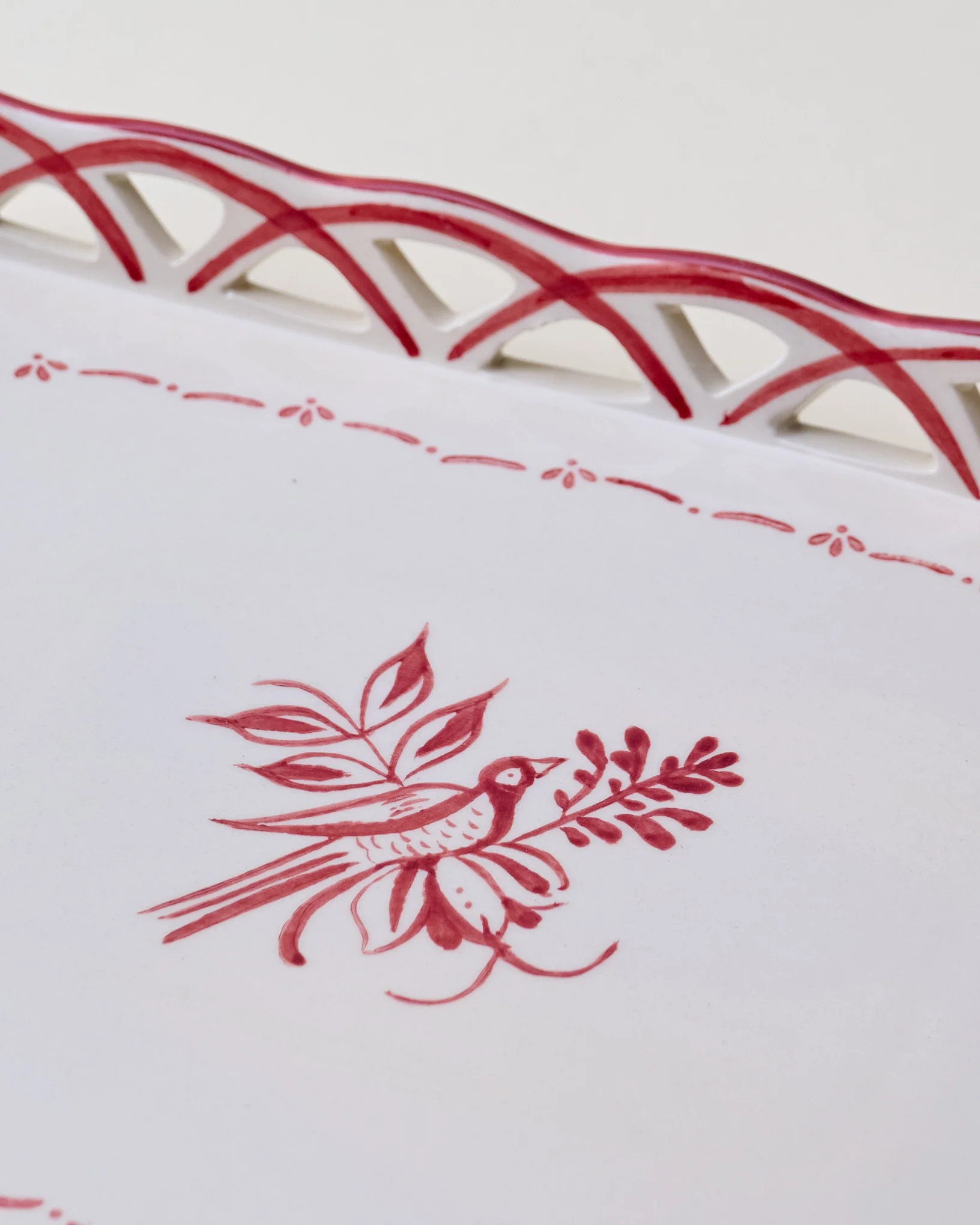 Heirloom Noel Ceramic Hand-Painted Tray | Magnolia