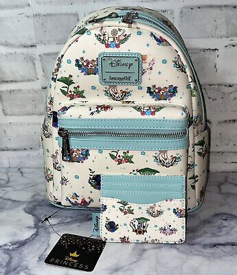 Loungefly Disney Princess Companion Floral Mini Backpack & Cardholder NWT | eBay US