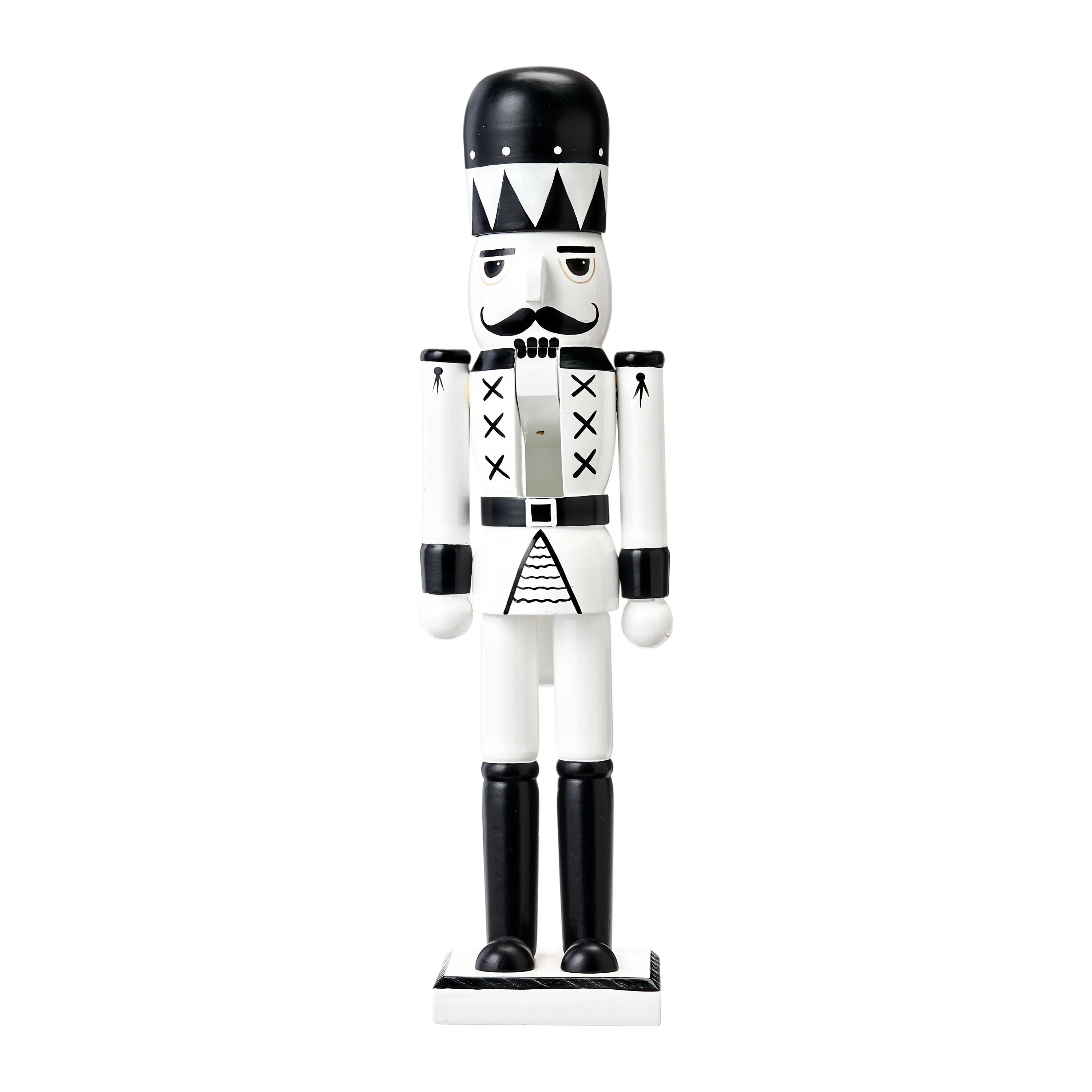 Holiday Time Black and White Decorative Nutcracker | Walmart (US)