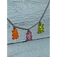 custom gummy bear necklace on 16 chain | Etsy (US)
