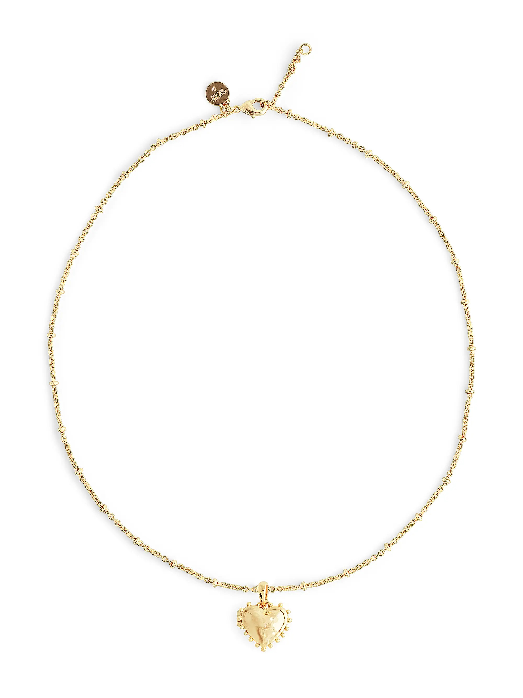Heart 18K-Gold-Plated Small Heart Locket Necklace | Saks Fifth Avenue