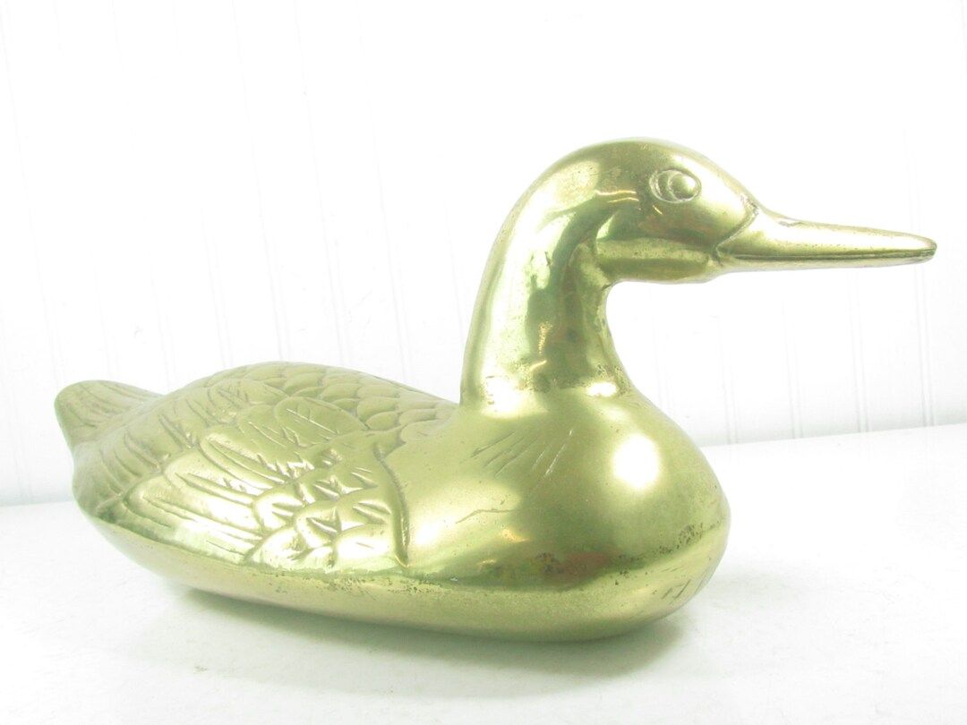 Large Brass Duck, Brass Bird, Home Decor, Elegant Decor, Vintage Brass, Duck Door Stop, - Etsy | Etsy (US)