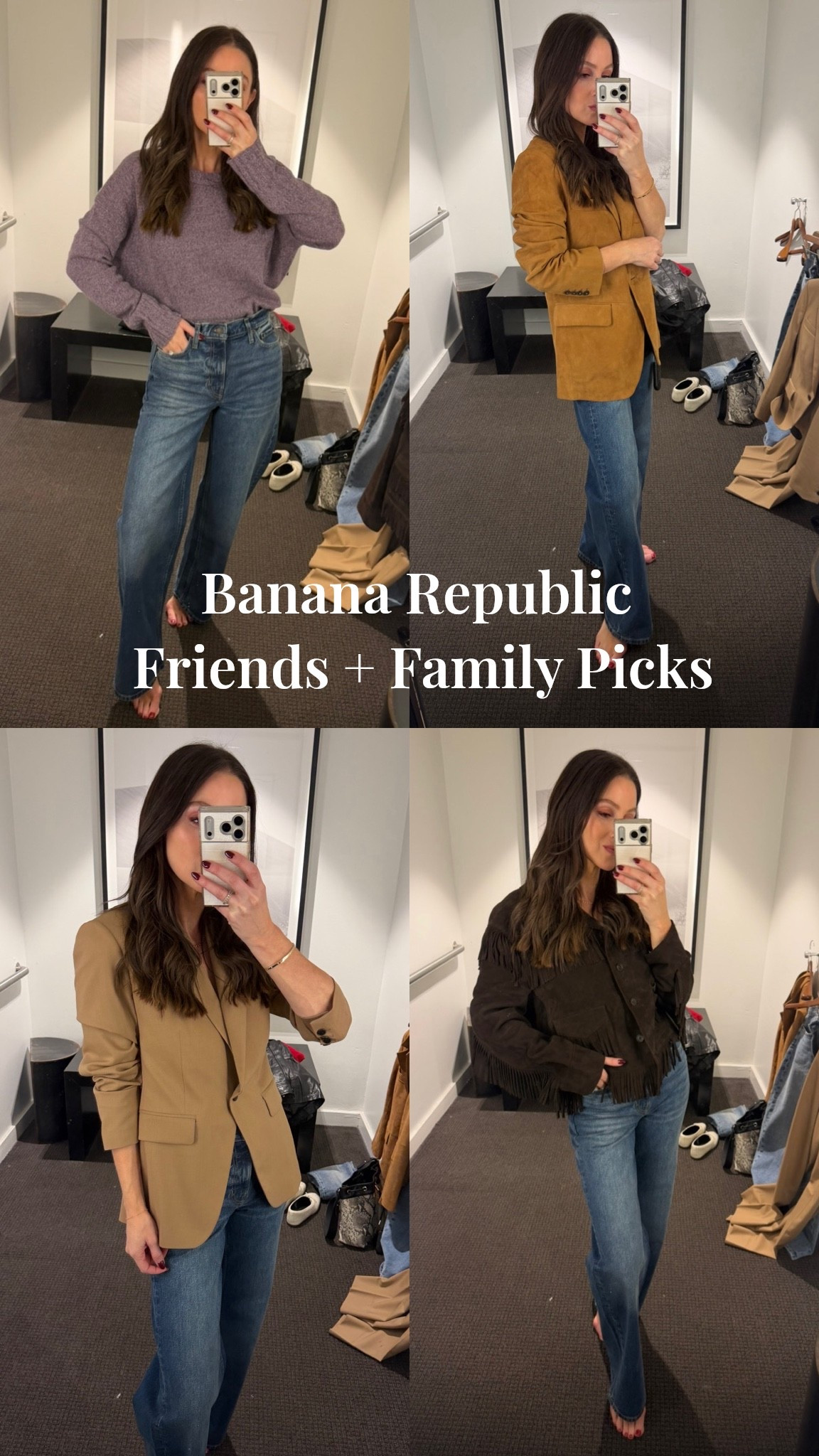 @bananarepublic #ad

Banana Republic Friends and Family!! From blazers to jeans to the best quality t shirt — 40% off 
of the best wardrobe basics. 

For the pants and jeans I size down one (except the coulettes are true to size) and true size in everything else!