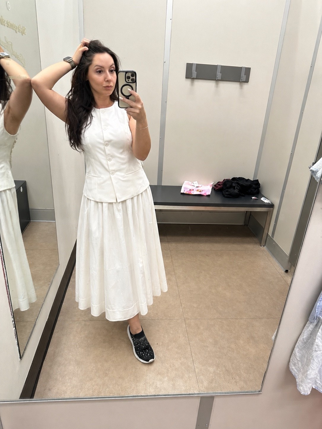 Beautiful two tier dress from Anthropologie! Totally summer 2026! 

#LTKOver40 #LTKMidsize #LTKSeasonal