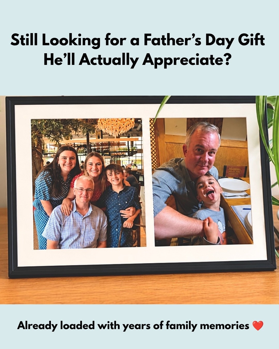 If you’re still looking for a Father’s Day gift, this is the one I’m giving Todd this year. ❤️

The Aura Carver Mat looks like a beautiful framed photograph rather than a piece of technology, and you can preload it with favorite family photos before gifting it.

I’ve had so much fun going through old pictures and filling it with memories from throughout the years. I know he’s going to love watching those moments appear throughout the day.

Such a thoughtful gift and one he’ll enjoy long after Father’s Day is over.

#Aura #LTKGift

Linked here if you’d like to take a look ⬇️

#LTKHome #LTKSaleAlert #LTKmomlife