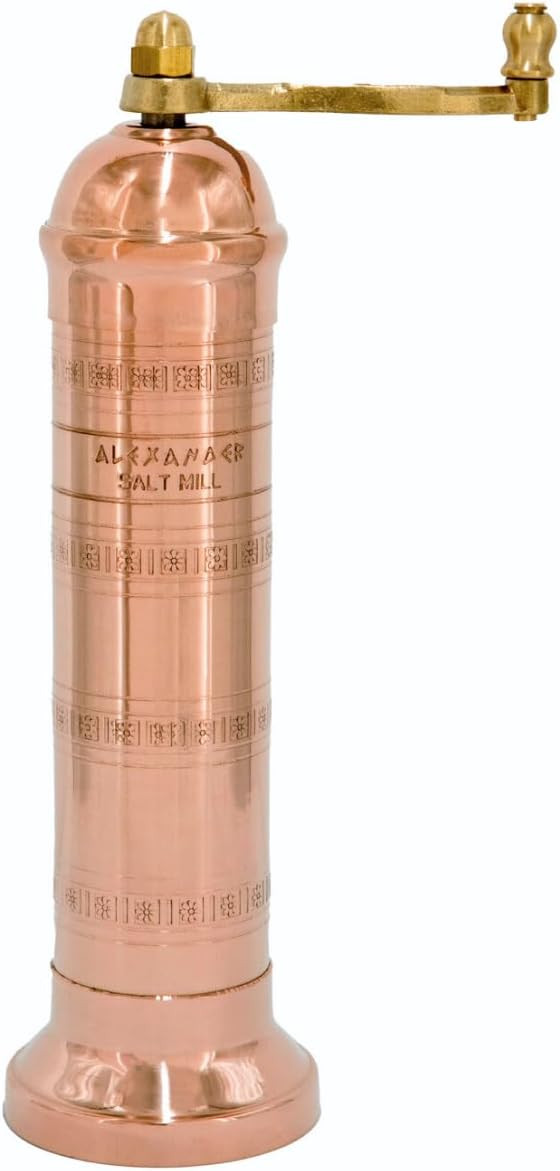 The Original Greek Salt Mill 8 Inch Tall | European Salt Mill Grinder with Crank Handle | Manual ... | Amazon (US)