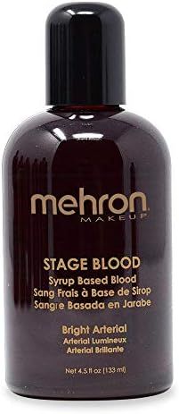 Mehron Makeup Stage Blood (4.5 oz) (Bright Arterial) | Amazon (US)