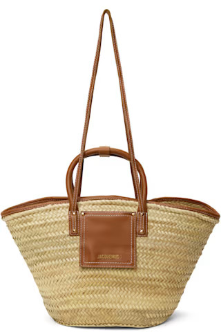 JACQUEMUS - Beige & Brown Les Classiques 'The small Soli basket' Tote | SSENSE