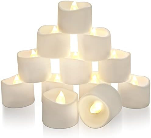 Amazon.com: Homemory Tea Lights with Timer, Built-in 6 Hours Timer, Flameless Candles with Timer,... | Amazon (US)
