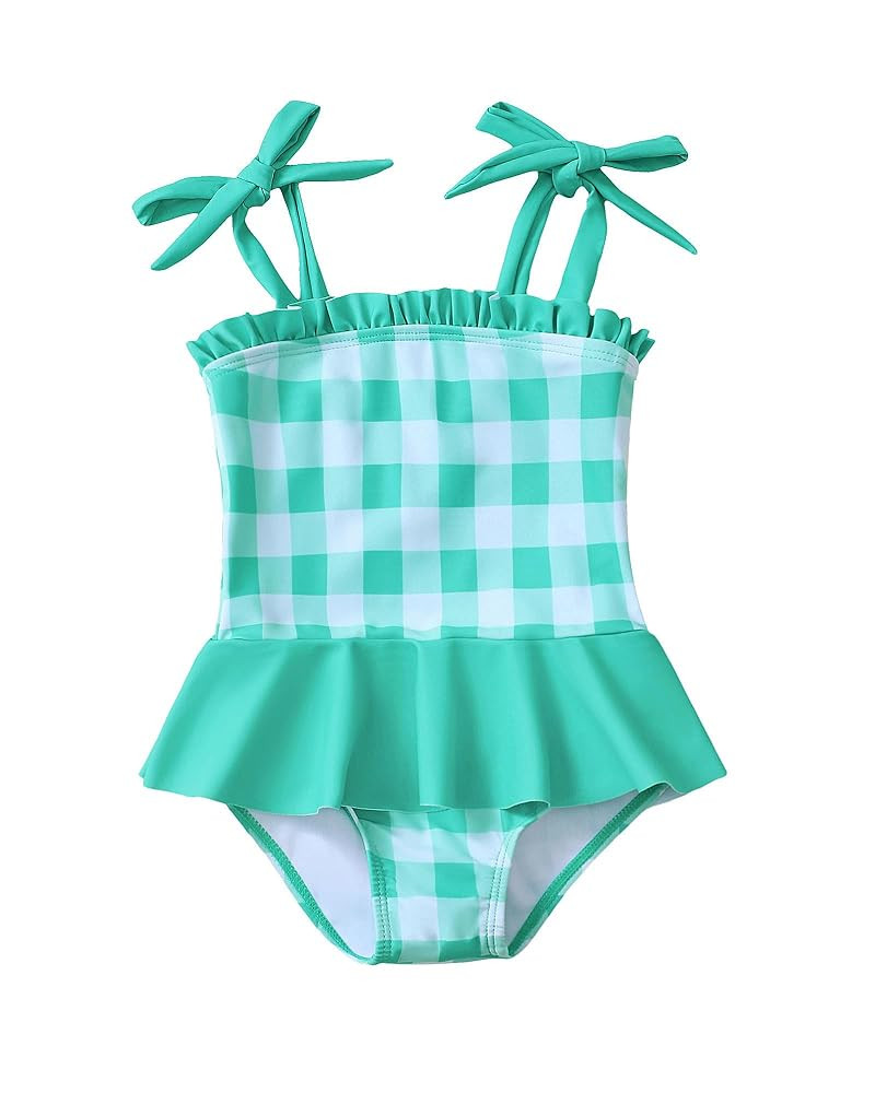 Saeaby Toddler Baby Girl Swimsuit One Piece Swimsuit Ruffle Adjustable Straps Girls' Swimwear Bat... | Amazon (US)