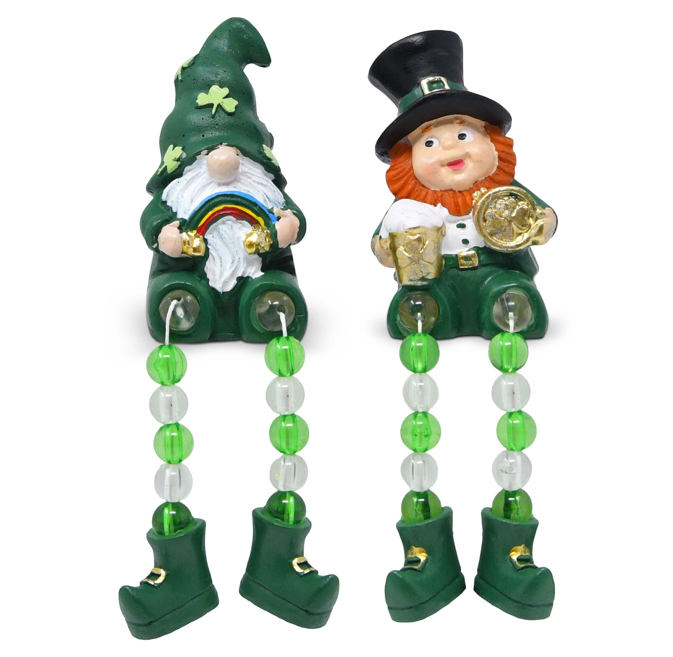 Gift Boutique St. Patrick’s Day Shelf Sitters with Bead Legs – 2 Pack Leprechaun Figurines, 3... | Amazon (US)