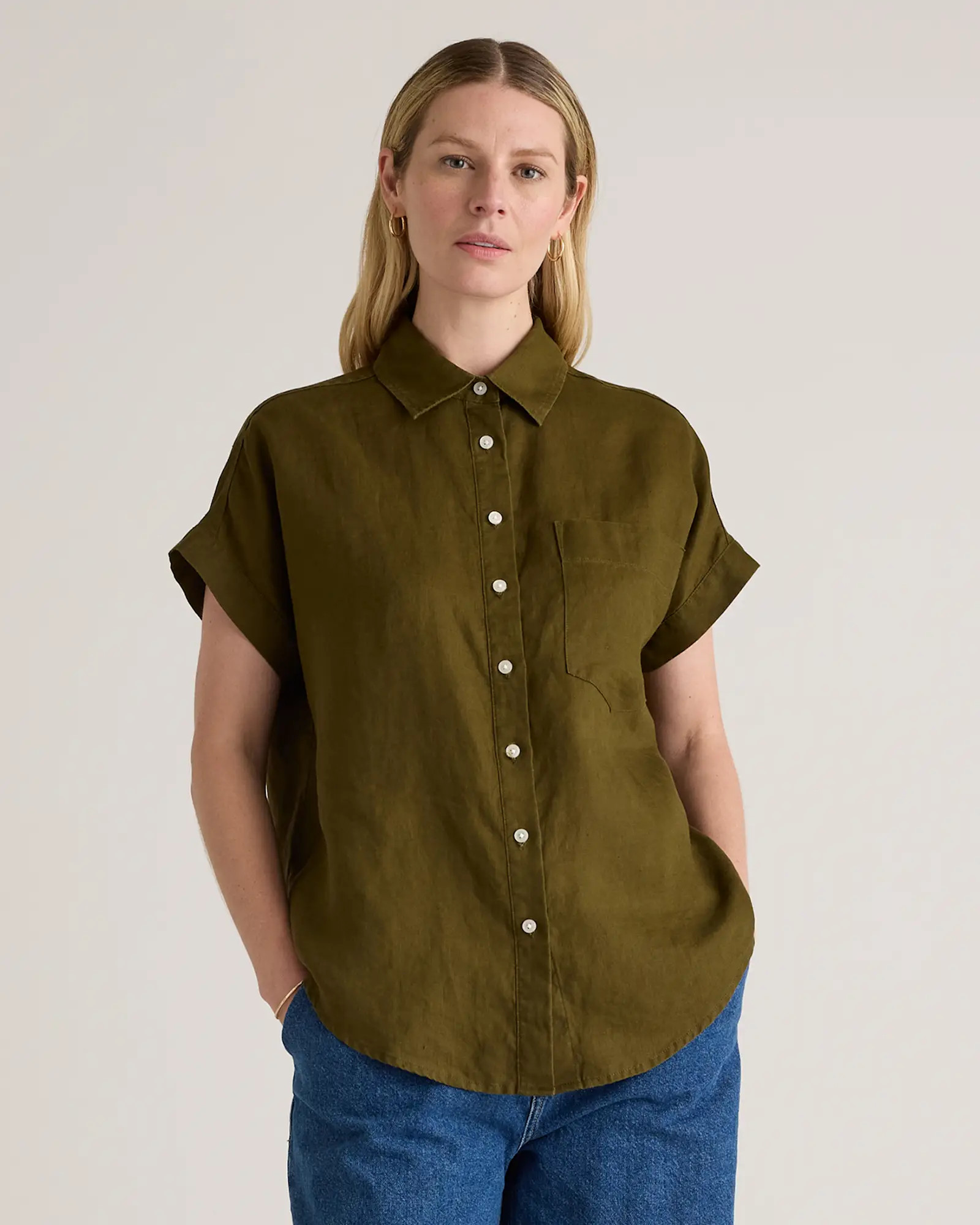 100% European Linen Camp Shirt | Quince